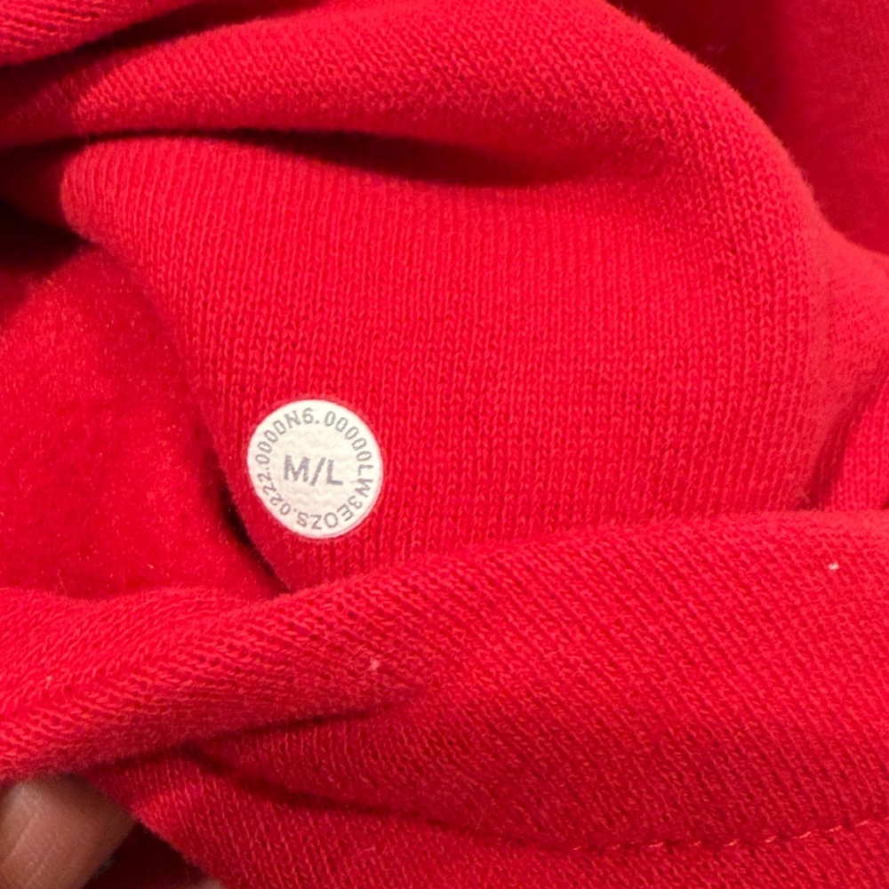Lululemon Scuba Oversized Full-Zip Dark Red - Picture 5 of 6